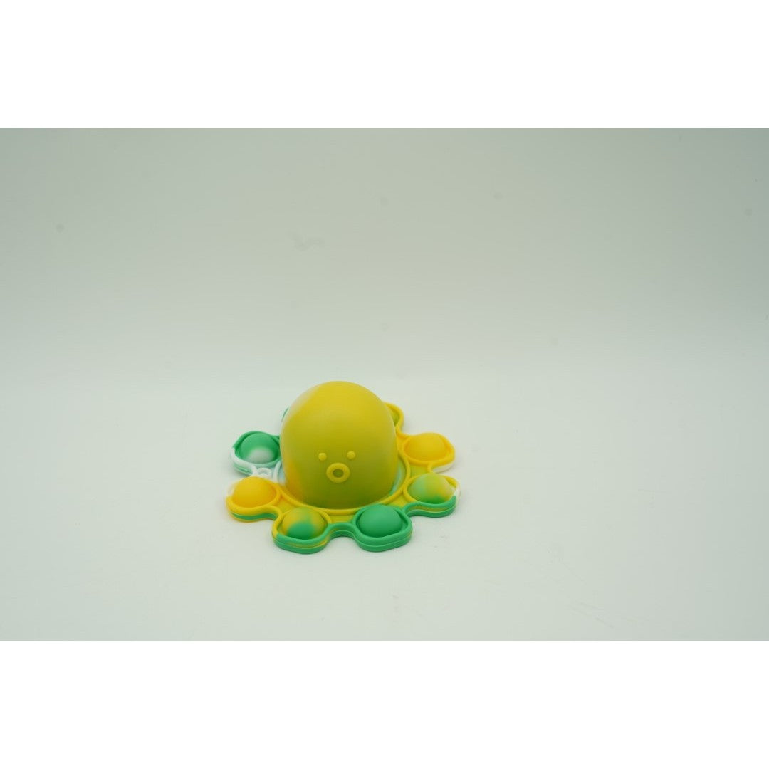 Jucarie antistres din silicon, ®, Pop It Now and Flip It, Caracatita reversibila, Multicolor, V5