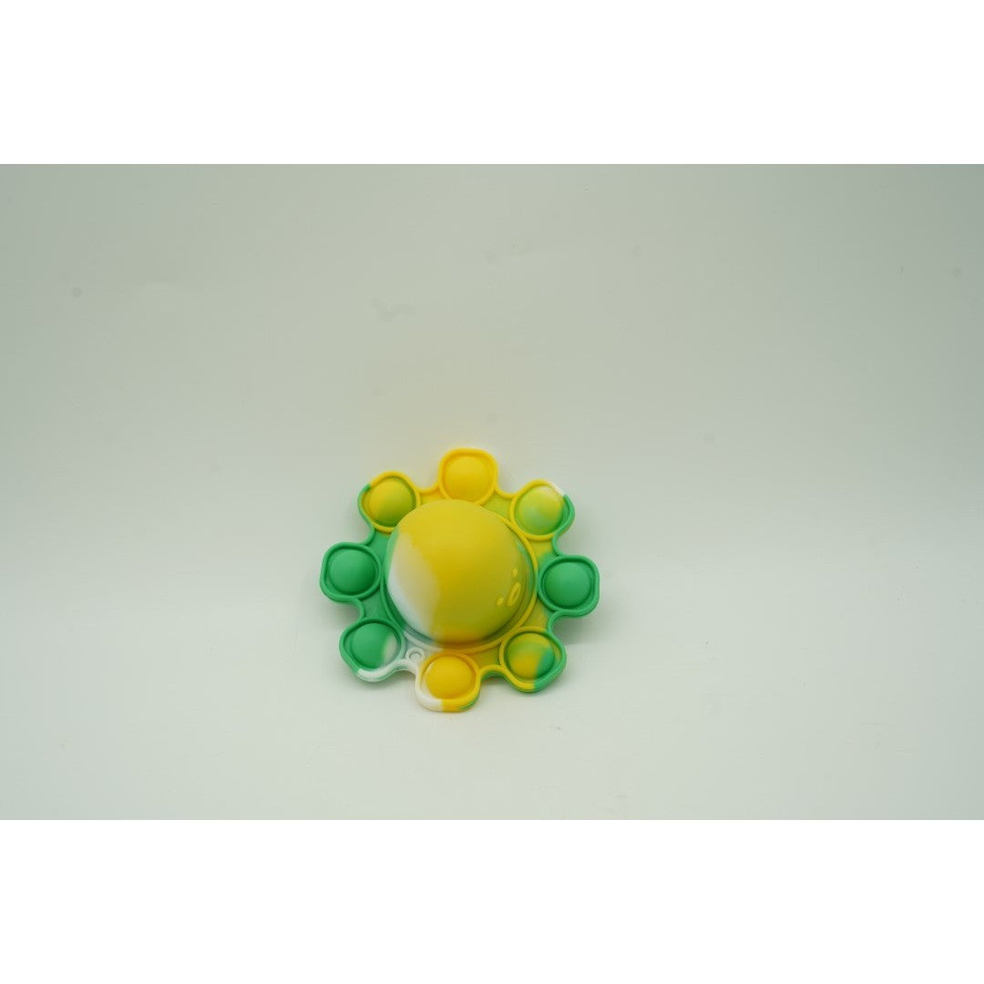 Jucarie antistres din silicon, ®, Pop It Now and Flip It, Caracatita reversibila, Multicolor, V5