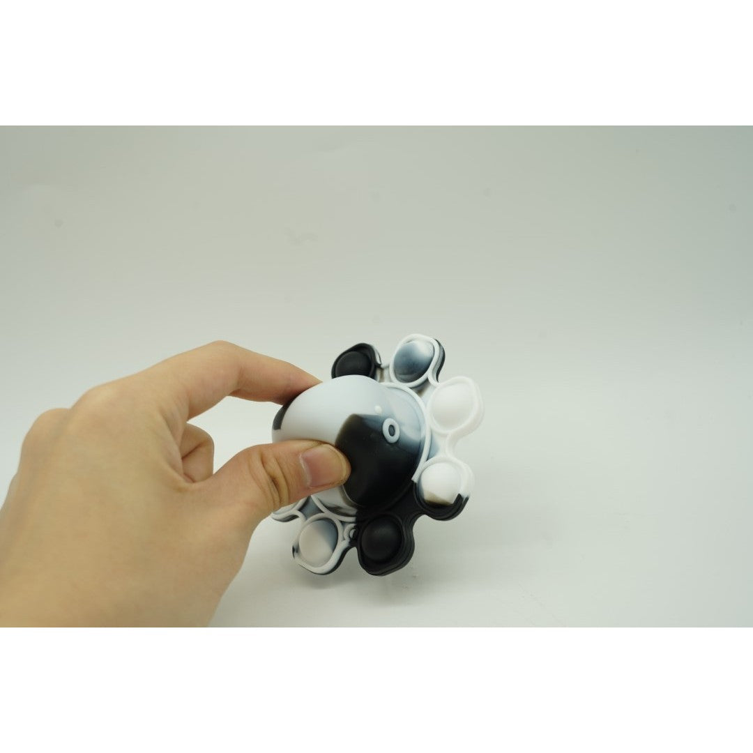 Jucarie antistres din silicon, ®, Pop It Now and Flip It, Caracatita reversibila, Multicolor, V8