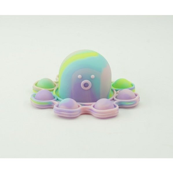 Jucarie antistres din silicon, Flippy®, Pop It Now and Flip It, Caracatita reversibila, Multicolor/Verde
