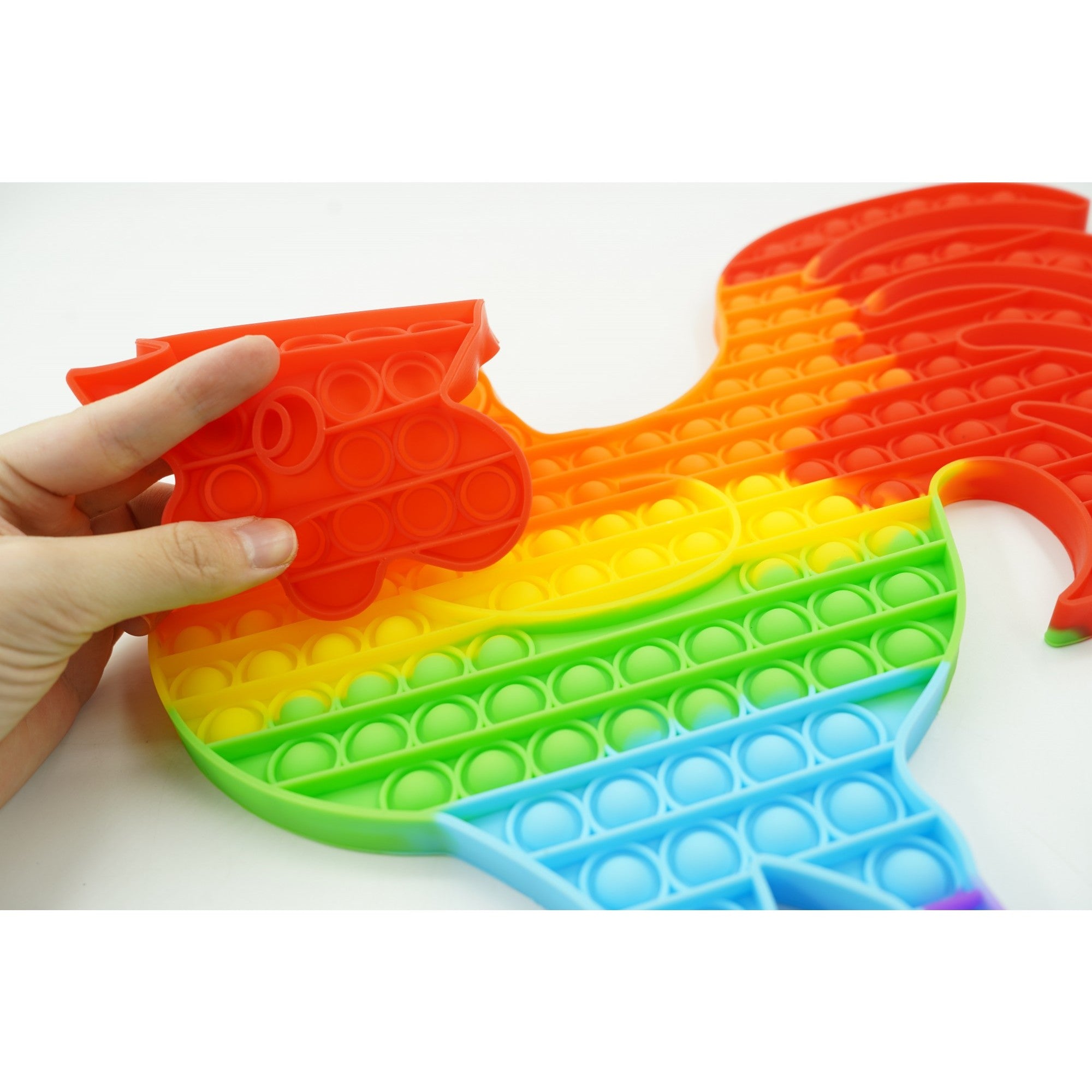 Jucarie antistres din silicon, Pop It Now and Flip It, Cocos, Multicolor