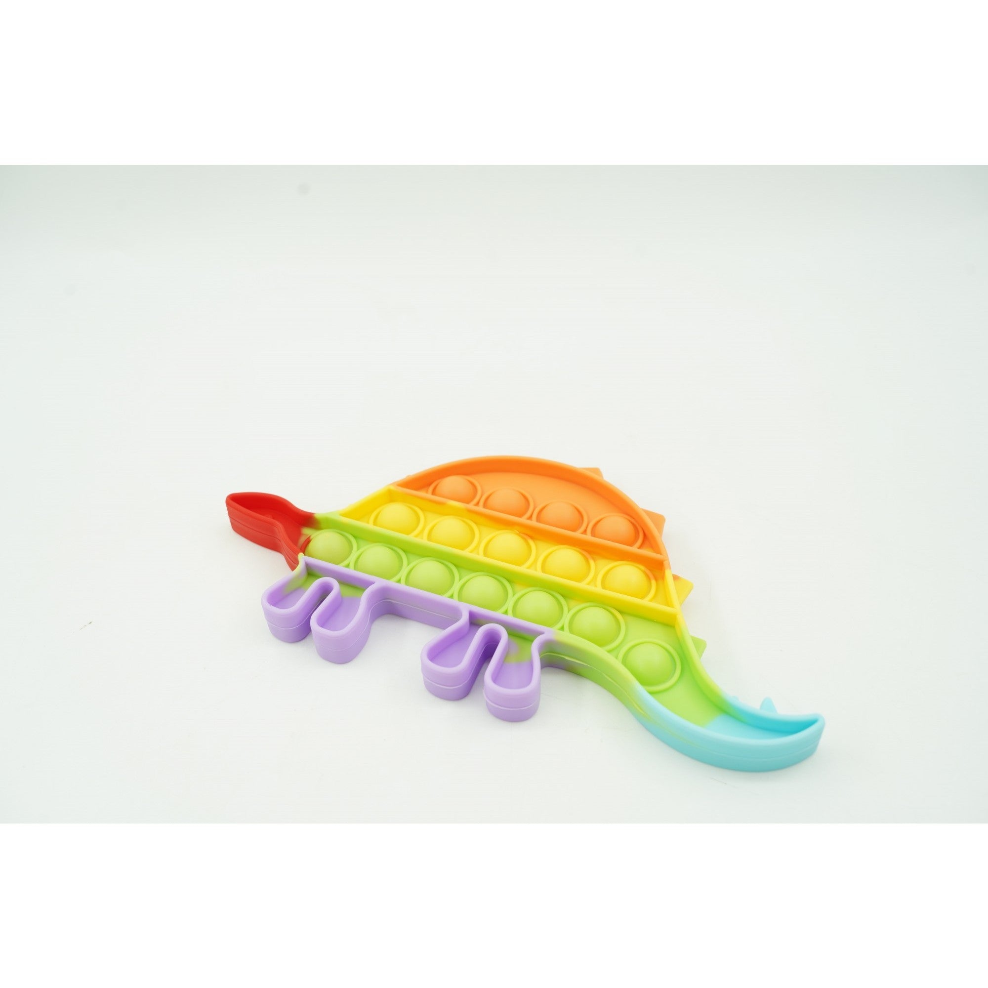 Jucarie antistres din silicon, Pop It Now and Flip It, Dinozaur mic, Multicolor V4