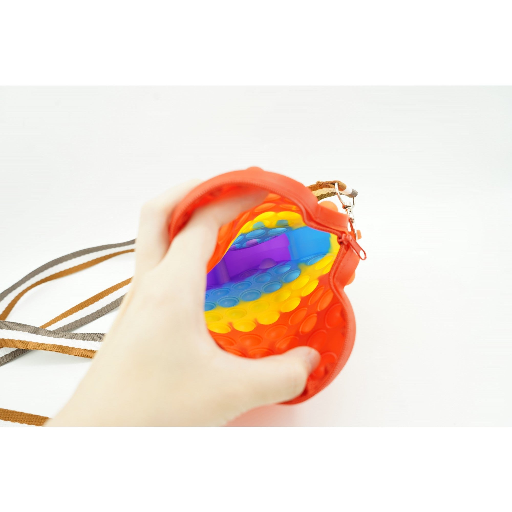 Jucarie antistres din silicon, Pop It Now and Flip It, Geanta mica, Among Us, Multicolor