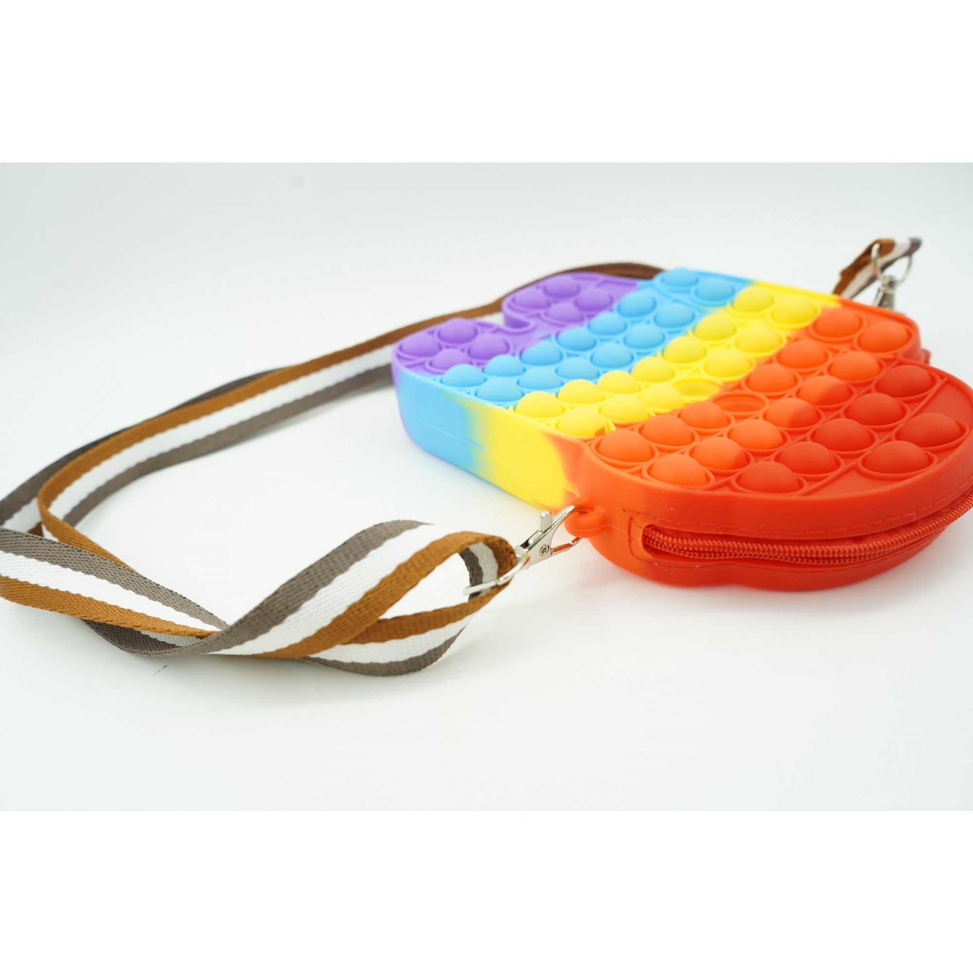 Jucarie antistres din silicon, Pop It Now and Flip It, Geanta mica, Among Us, Multicolor