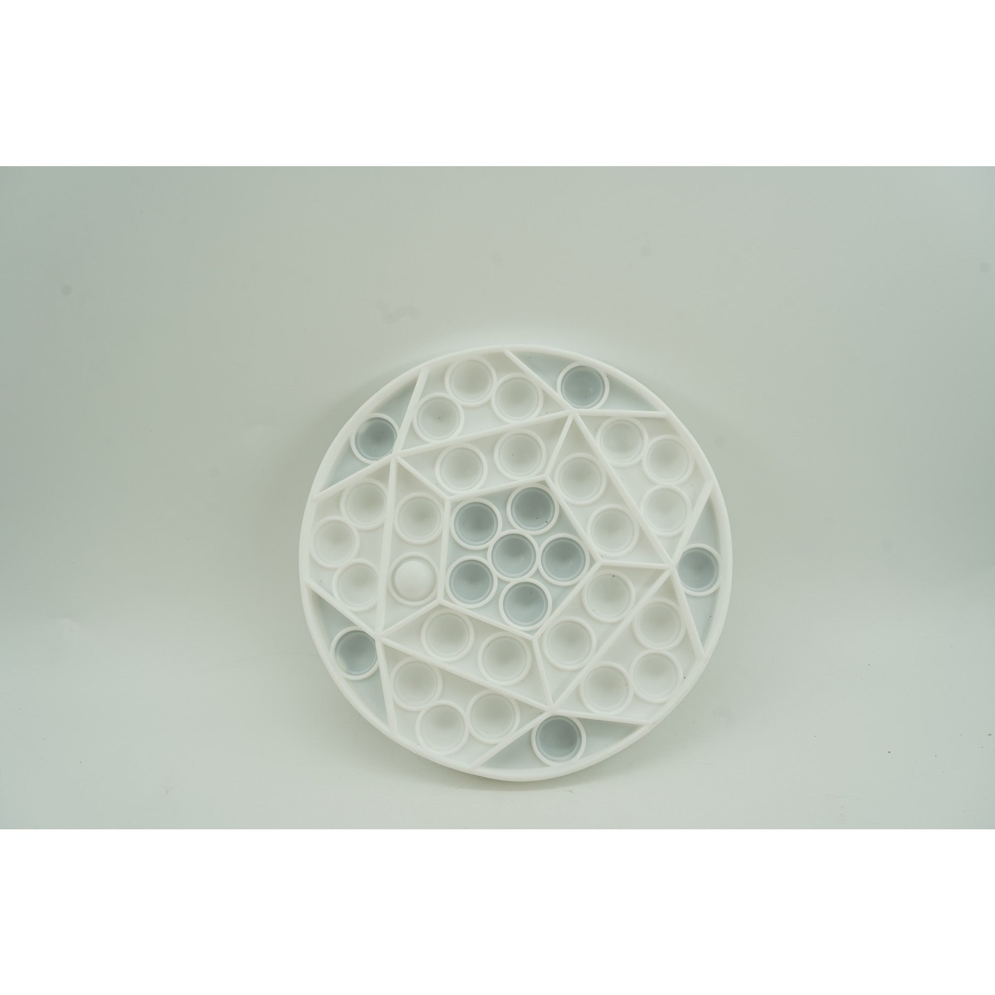 Jucarie antistres din silicon, Pop it Now and Flip It, Minge, Alb