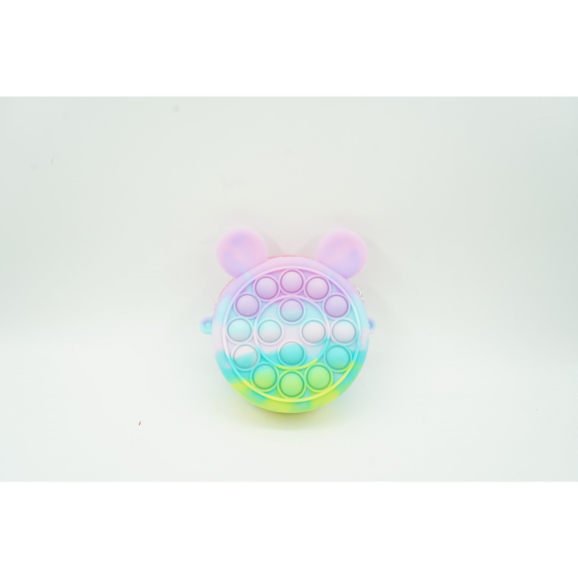 Jucarie antistres din silicon Flippy, Pop it Now and Flip It ,Mini Geanta, Mickey Mouse, 6 cm, Macarons