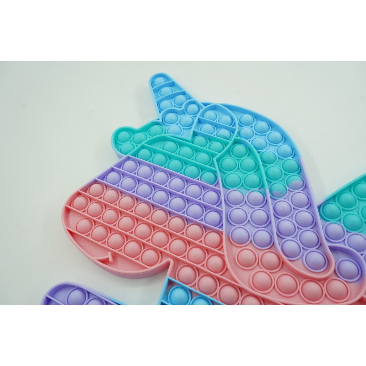 Jucarie antistres din silicon, Pop it Now and Flip It,Unicorn cu aripi,Curcubeu