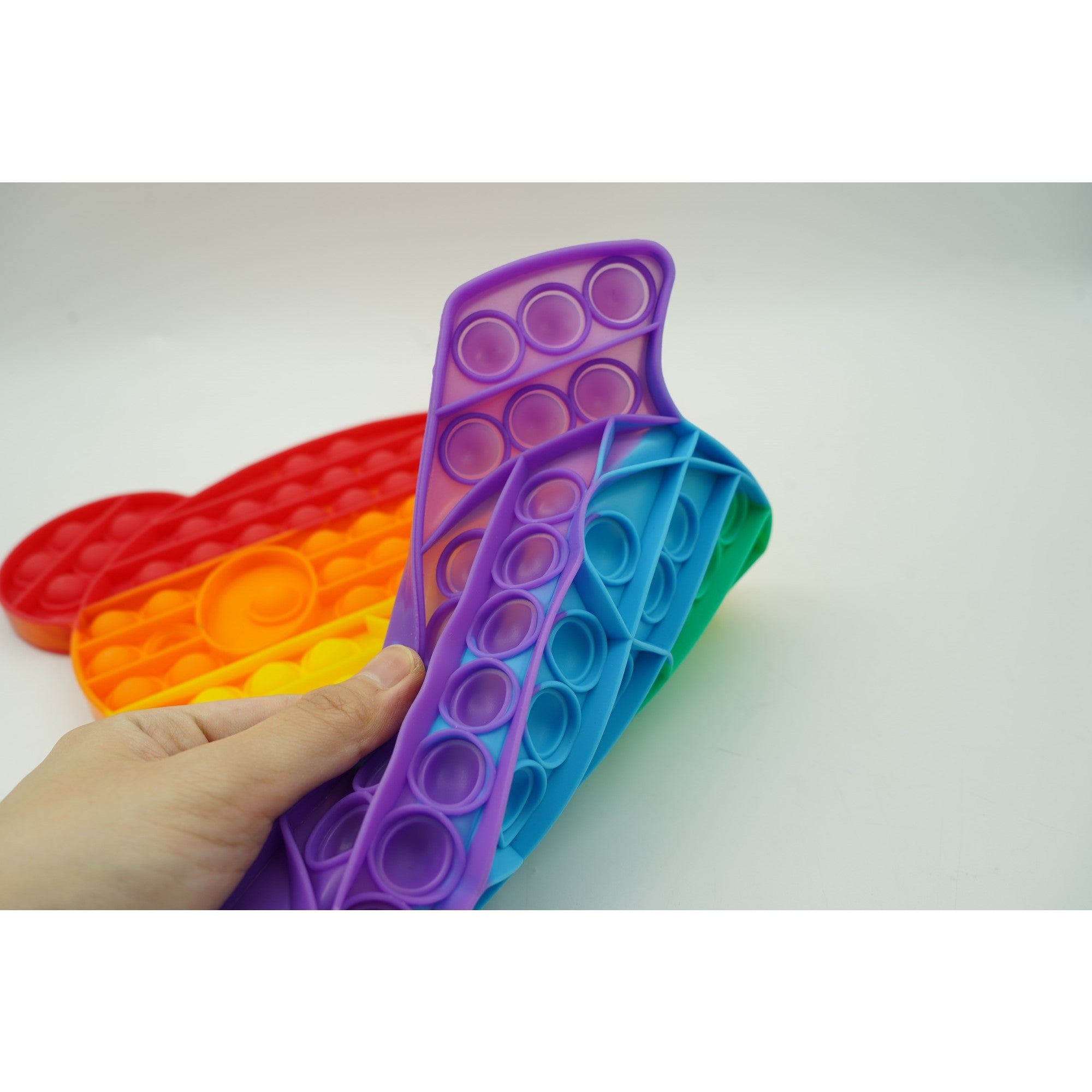 Jucarie antistres din silicon, Pop it Now and Flip It, Ursulet mare, Multicolor