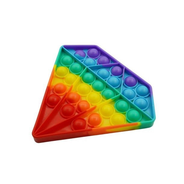 Jucarie antistres din silicon, Pop it Now and Flip It, Diamant, Multicolor