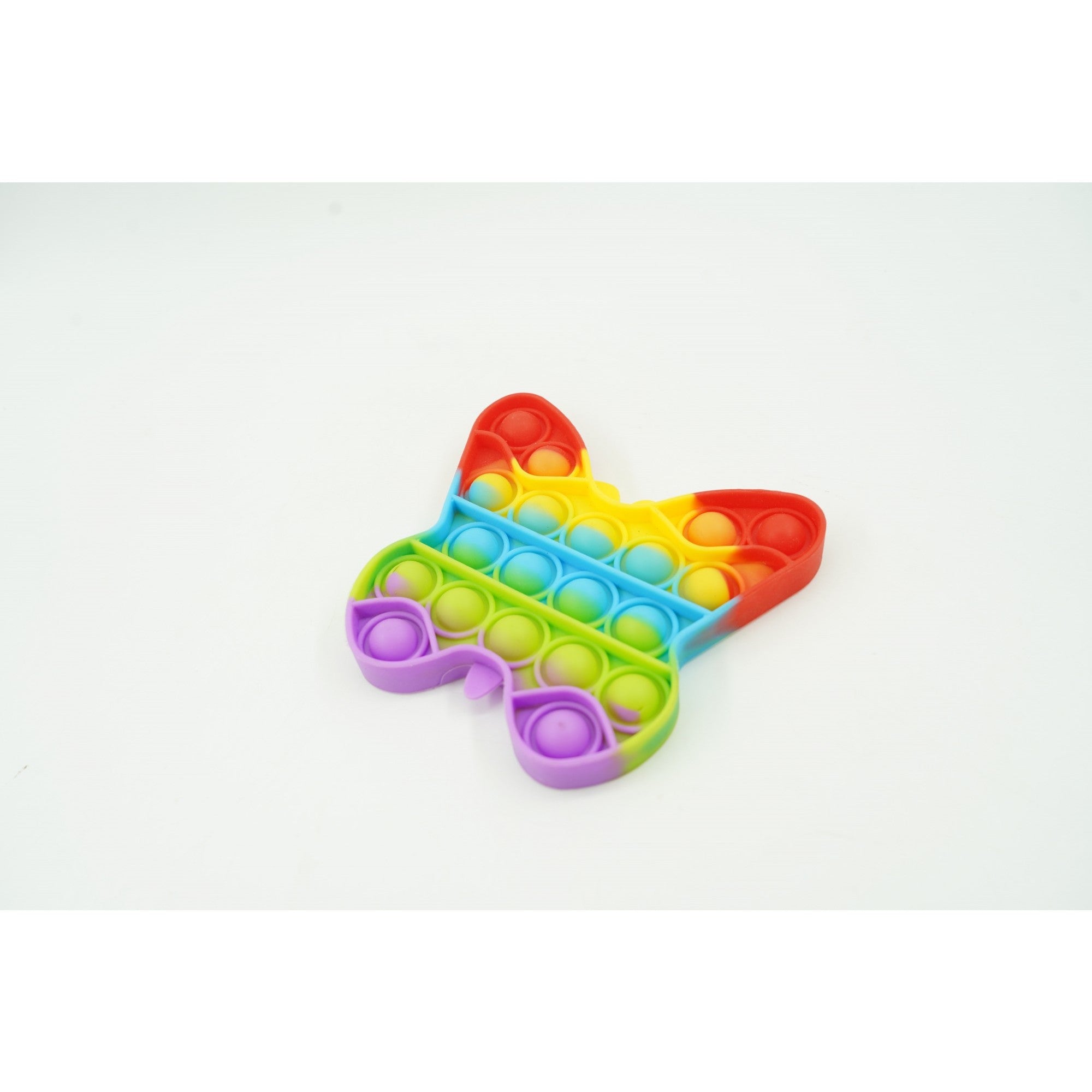 Jucarie antistres din silicon, Pop It Now and Flip It, Fluturas, Multicolor