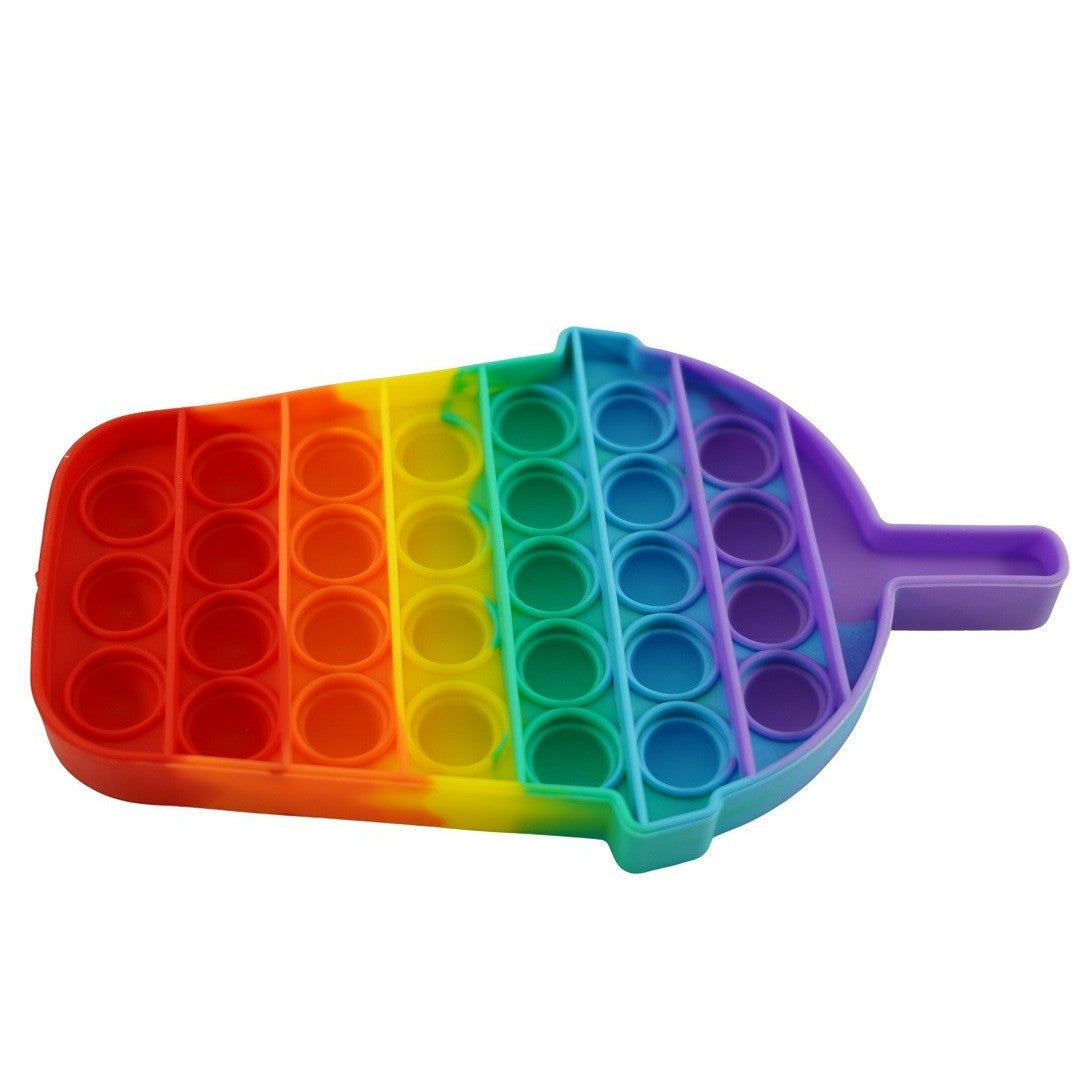 Jucarie antistres din silicon, Pop it Now and Flip It, Milkshake, Multicolor