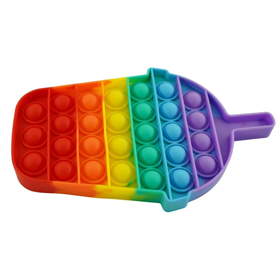 Jucarie antistres din silicon, Pop it Now and Flip It, Milkshake, Multicolor