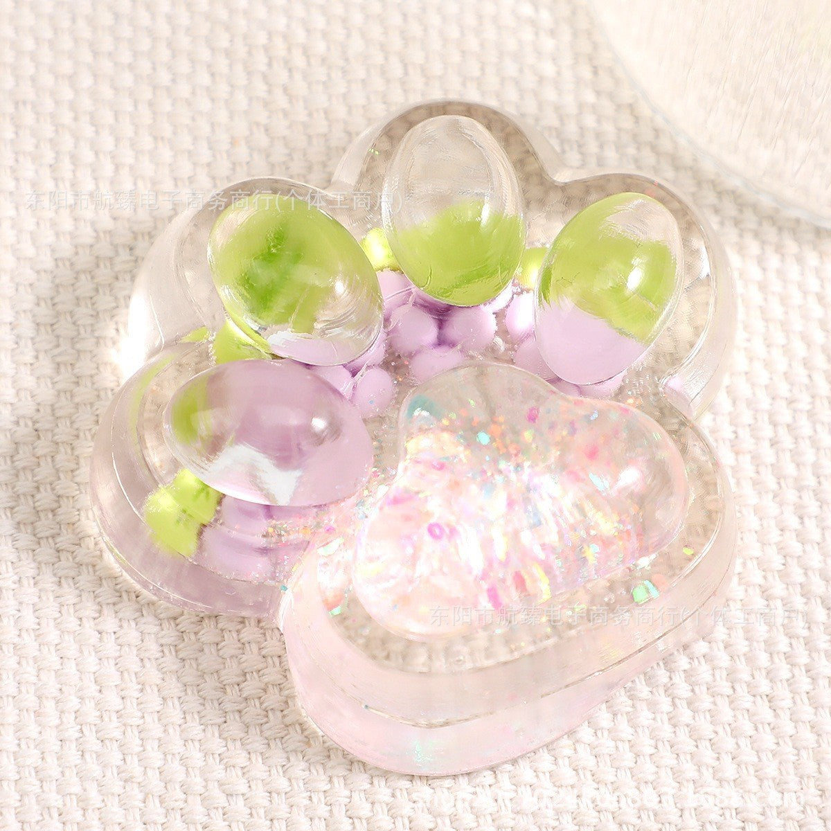 Jucarie Antistres Squishy, Flippy, cu Revenire Lenta, Labuta de Pisica Pufoasa, 7.5 cm, Ambalaj Transparent, Model 270524 Multicolor