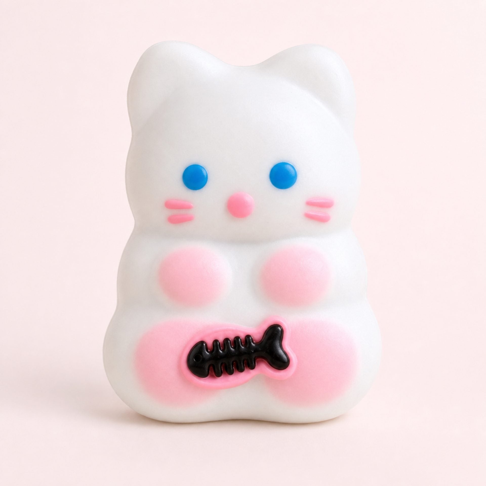 Jucarie Antistres Squishy, cu Revenire Lenta, Squeeze Pretty Girl, Model Animalut, Ambalaj Transparent, Alb
