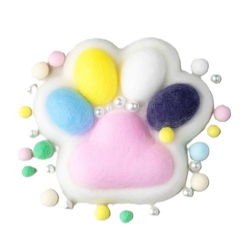 Jucarie Antistres Squishy, cu Revenire Lenta, Squeeze Toys, Model Cat Paw, 12.5x10.5 cm, 220g, +3 Ani, din TPR, Model 9, Multicolor