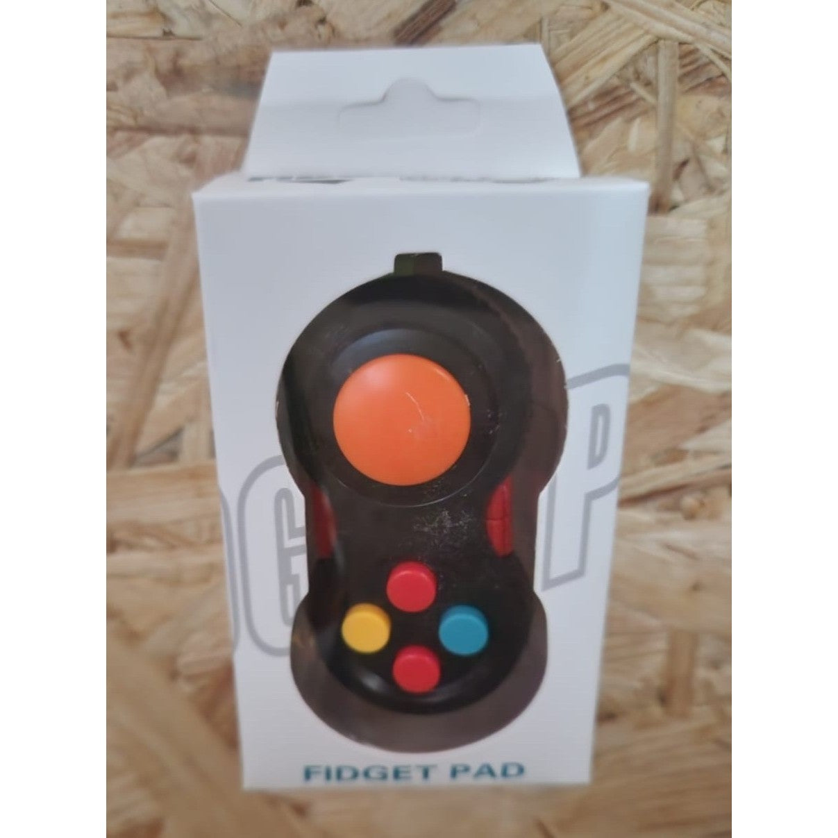 Jucarie Interactiva, Model Fidget Pad, Antistres, +3 Ani, Functii Multiple, 5.5 x 3.5 x 11 cm, Negru