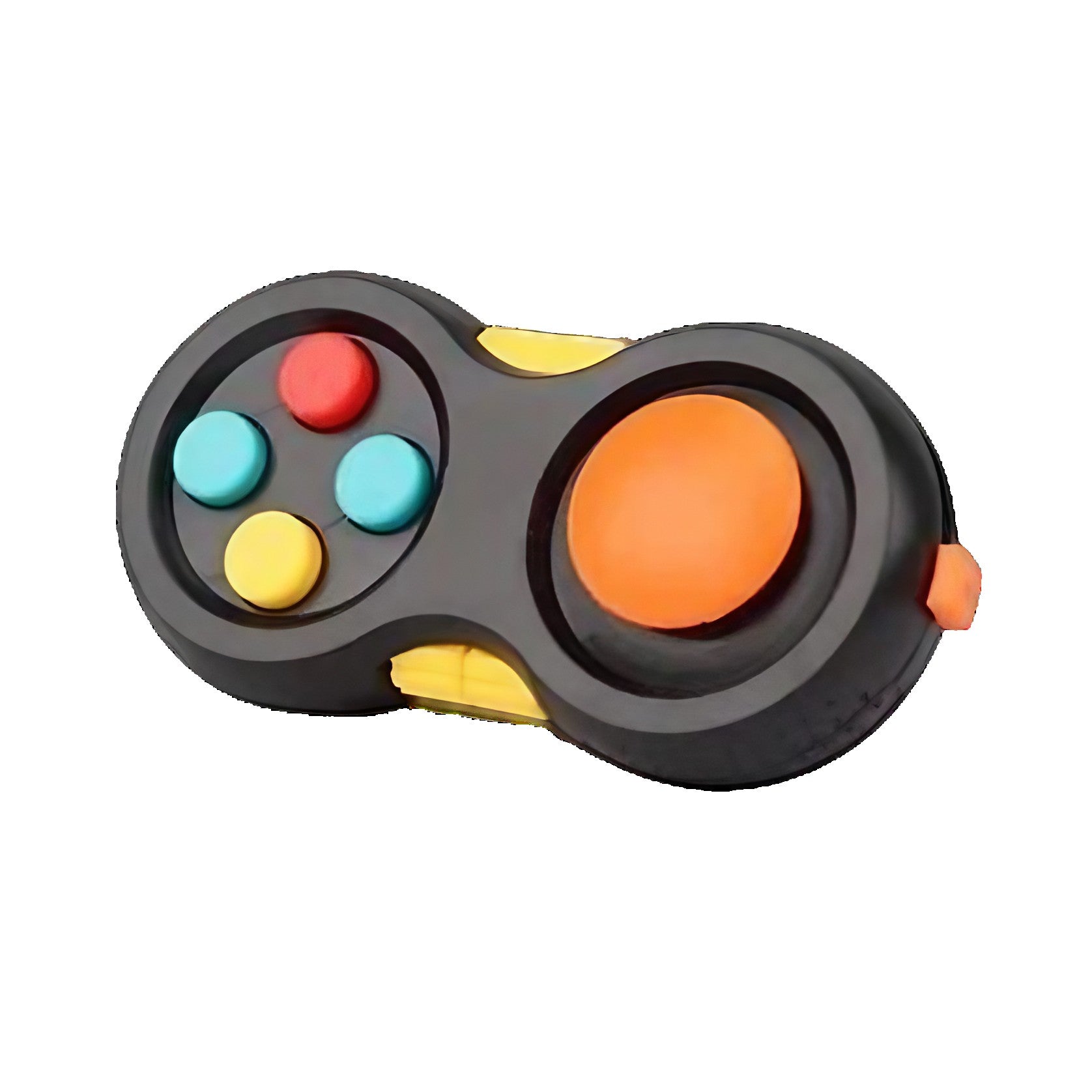 Jucarie Interactiva, Model Fidget Pad, Antistres, +3 Ani, Functii Multiple, 5.5 x 3.5 x 11 cm, Negru