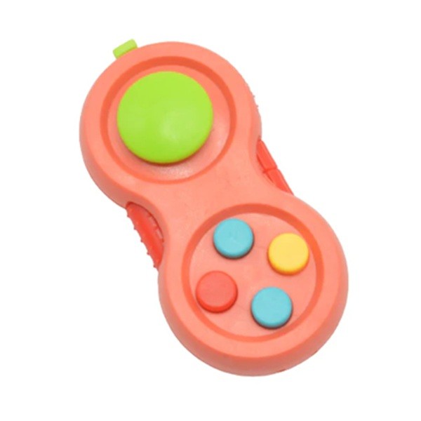 Jucarie Interactiva, Model Fidget Pad, Antistres, +3 Ani, Functii Multiple, 5.5 x 3.5 x 11 cm, Roz