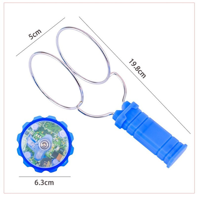 Jucarie Interactiva, Titirez Magnetic, cu Led, 19.8 x 5 cm, Albastru