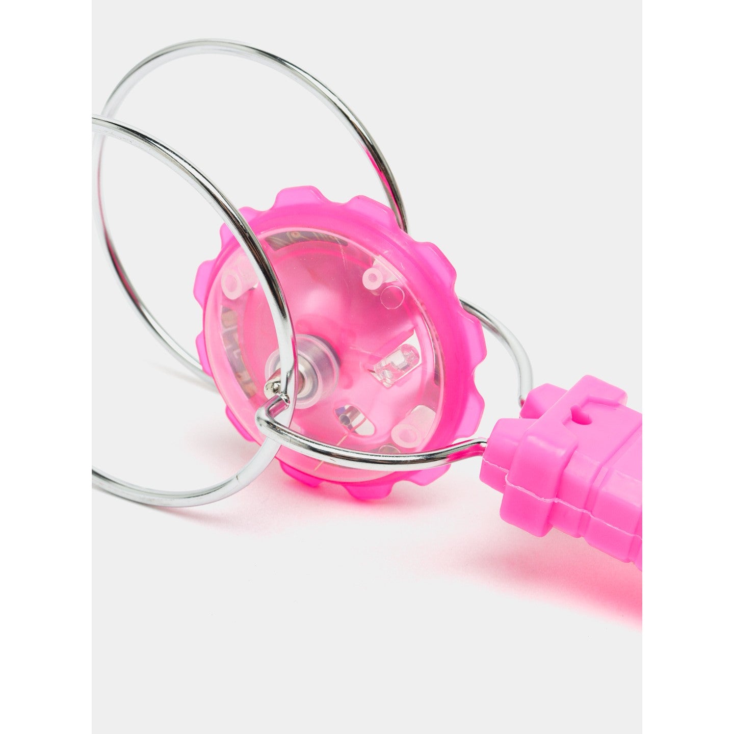 Jucarie Interactiva, Titirez Magnetic, cu Led, 19.8 x 5 cm, Roz