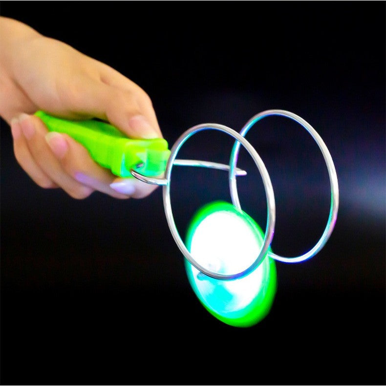 Jucarie Interactiva, Titirez Magnetic, cu Led, 19.8 x 5 cm, Verde