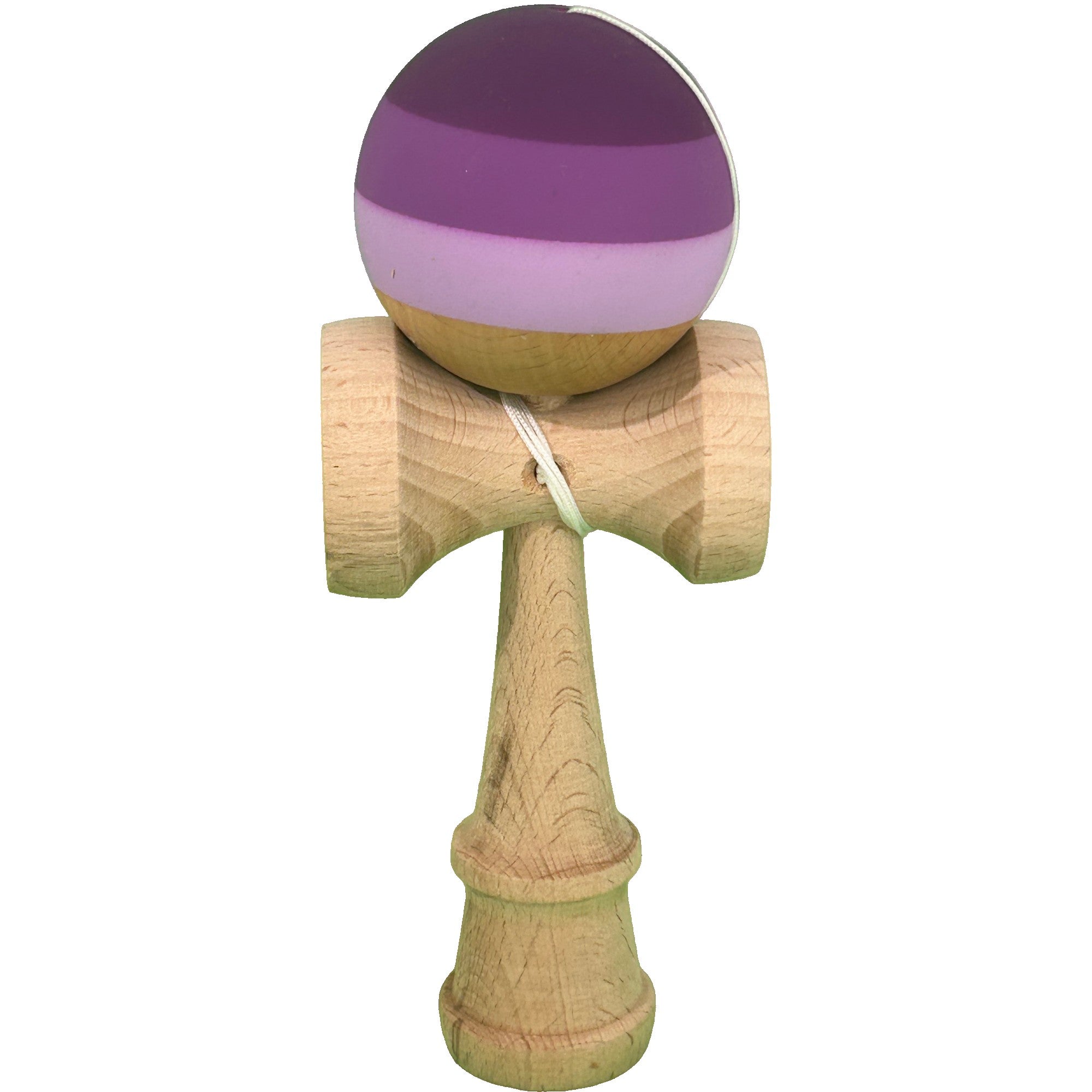 Kendama X Originala, Profesionala, din Lemn, 18 cm, Rubber Grip, Purpuriu/Mov/Lila