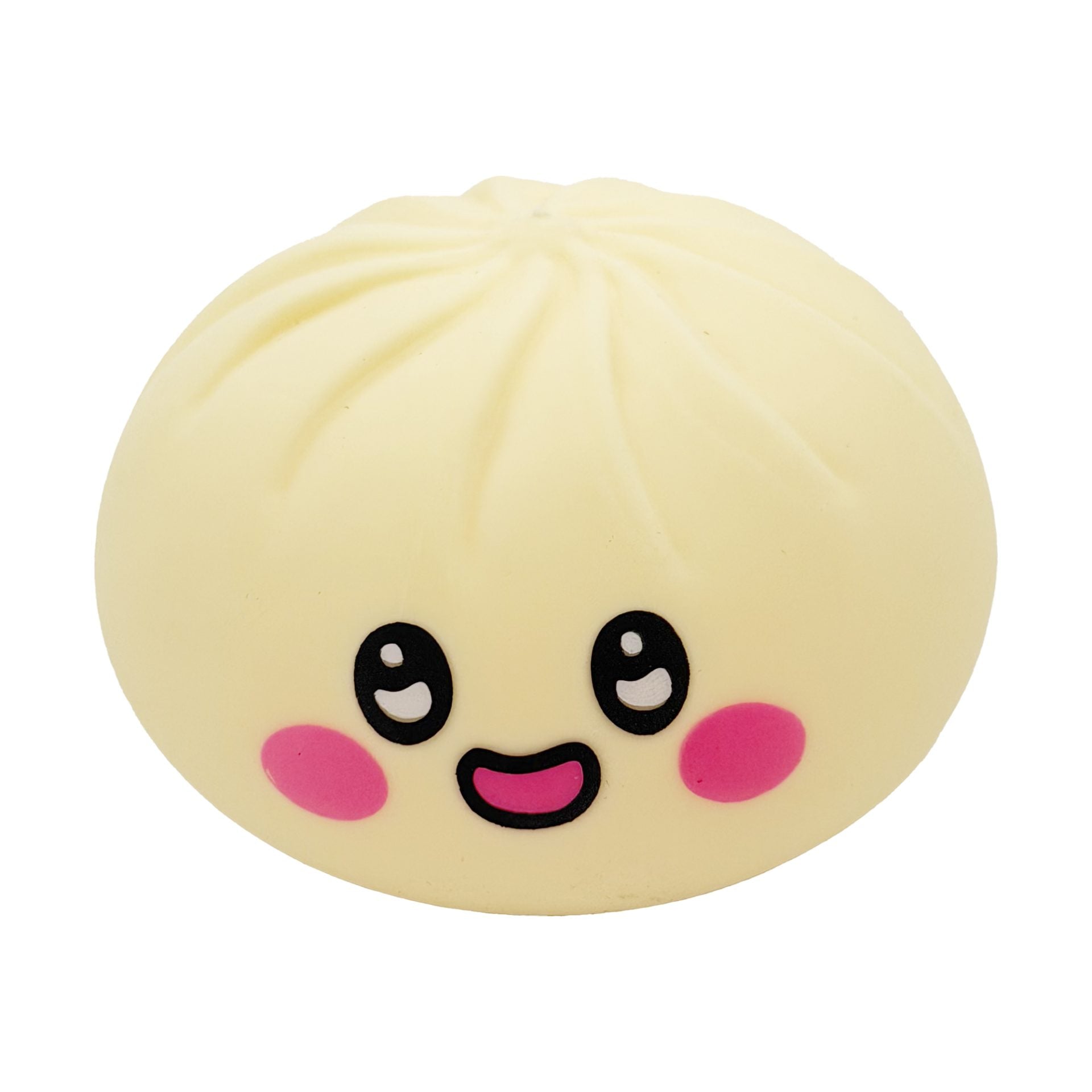 Jucarie Dumpling Squishy Antistres, Model Fata Zambitoare, 8.5 x 8.5 cm, 120 gr, Culoare Mix Uniton Surpriza