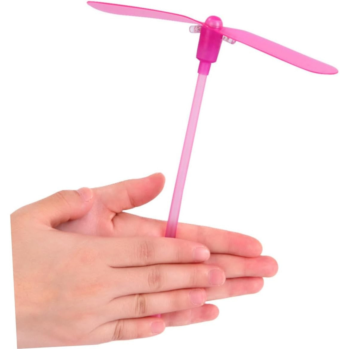 Set 4 Jucarii Libelula Zburatoare, Distractive pentru Copii, Aruncatoare Manuale din Plastic, cu Lumini, Multicolor