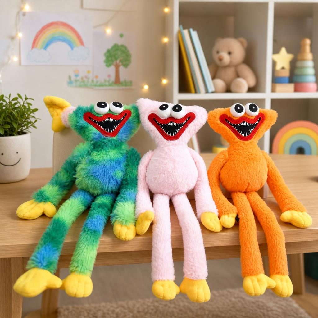 Jucarie pentru copii, caracatita Huggy Wuggy, multicolor