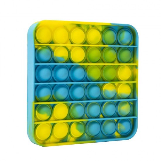 Jucarie Pop it Now &amp; Flip it, Push Bubble Patrat Multicolor Model 2