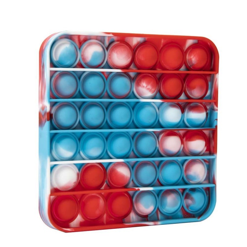 Jucarie Pop it Now &amp; Flip it, Push Bubble Patrat Multicolor Model 2