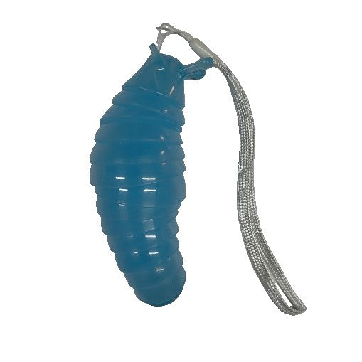 Jucarie Senzoriala Antistres, Fidget Toys, Omida Tip Breloc, 11 cm, +3 Ani, Albastru Transparent
