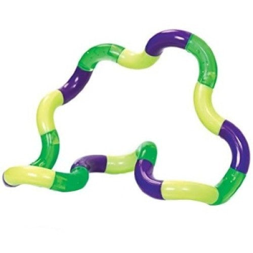 Jucarie senzoriala antistres, Fidget Twist cu miscari infinite de decompresie, Galben/Verde/Violet, + 3 ani