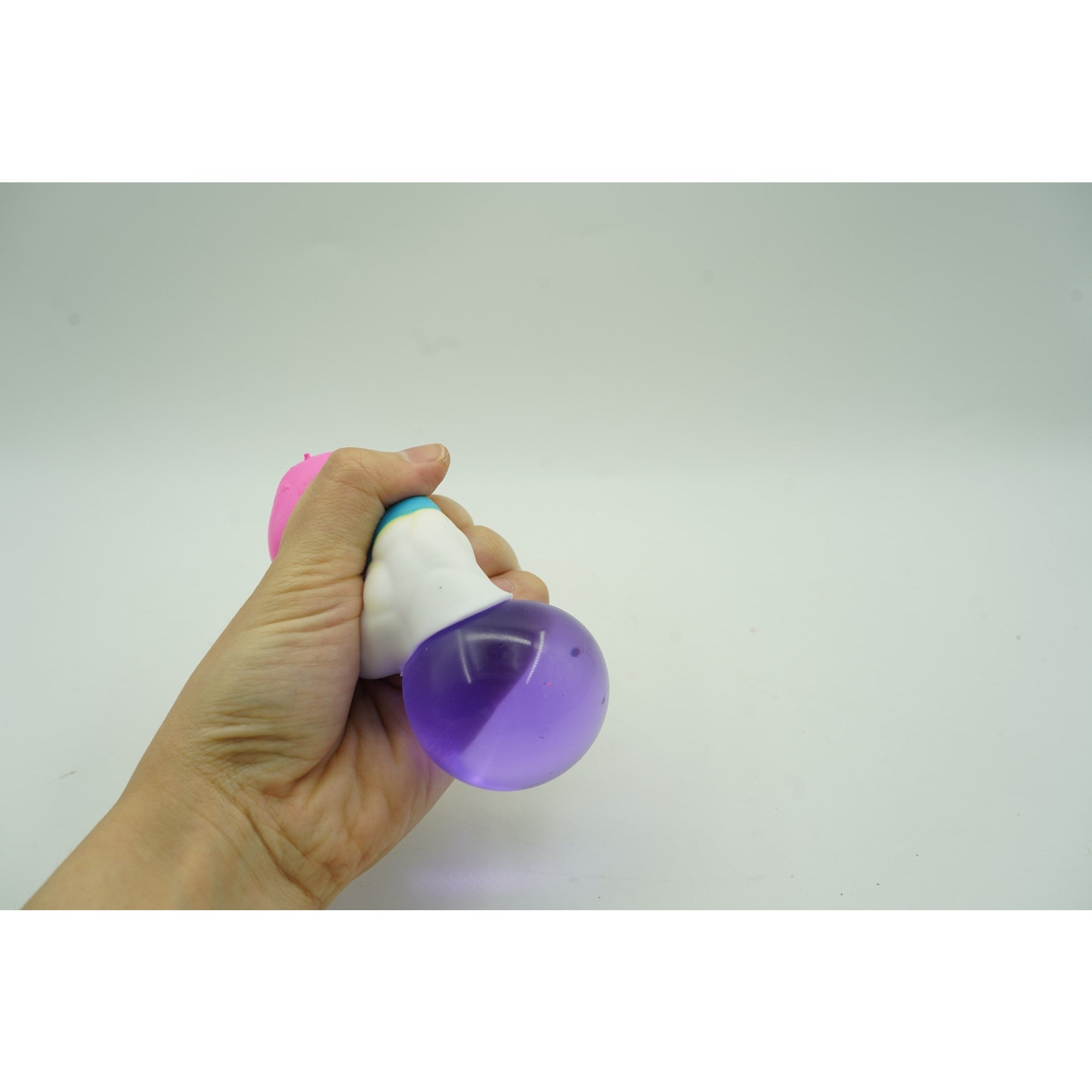 Jucarie Squishy, Norisor curcubeu, Squeeze Pinch Family, Fidget Toy, Roz