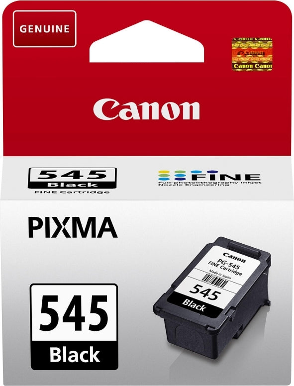 Cartus Cerneala Original Canon Black, PG-545, pentru Pixma IP2850|MG2450|MG2455|MG2550|MG2550S|MG2950|MG3050|MG3051|MG3052|MG3053|MX495 Black|MX495 White|TR4550|TS205|TS305|TS3150|TS315, , , "BS8287B001AA"