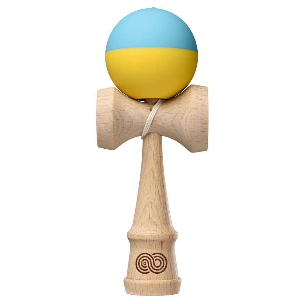 Kendama USA Kaizen 2.0 Half Split Silk KZN607 Bleu Galben
