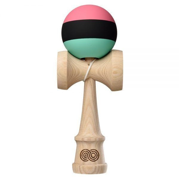 Kendama USA Kaizen 2.0 Trip Split Ash KZN922 Roz Negru Turcoaz