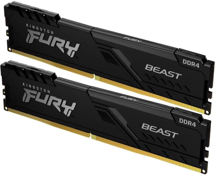 Memorie DDR Kingston - gaming DDR4 16 GB, frecventa 3200 MHz, 8 GB x 2 module, radiator, "KF432C16BBK2/16"