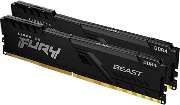 Memorie DDR Kingston DDR4 64GB frecventa 3600 MHz, 32GB x 2 module, radiator, latenta CL18, "KF436C18BBK2/64"
