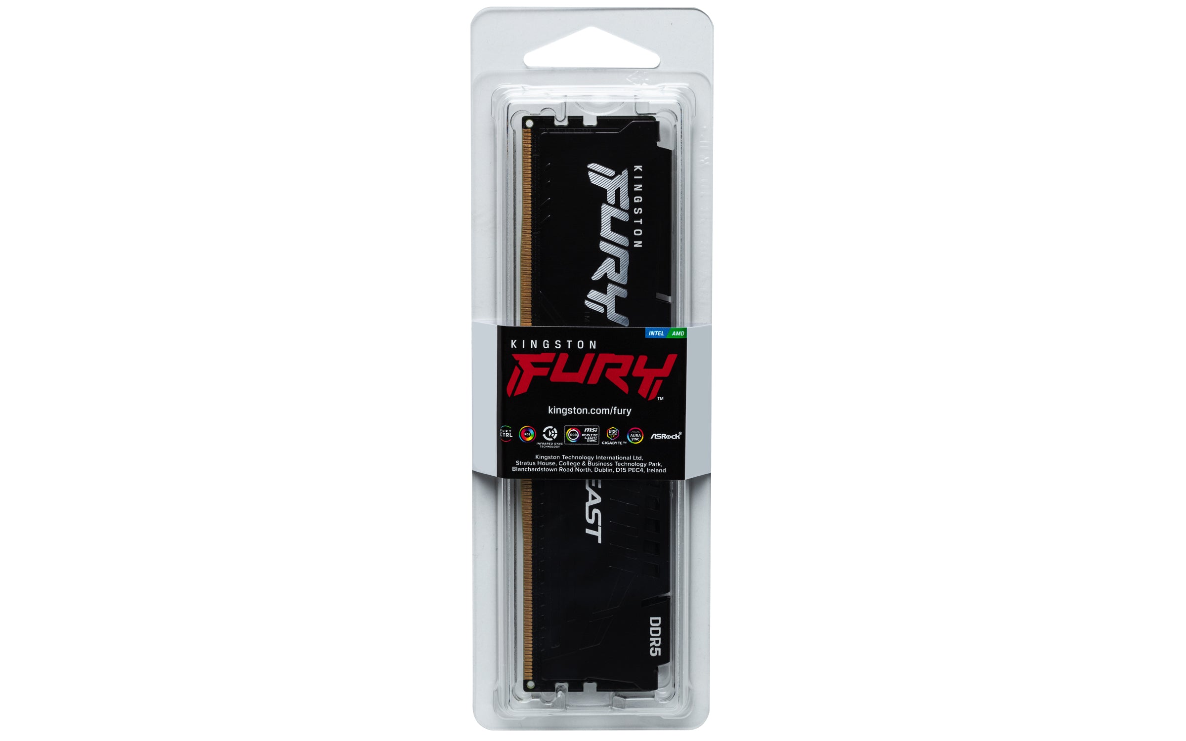 KINGSTON 16GB 6000MT/s DDR5 CL36 DIMM FURY Beast Black EXPO "KF560C36BBE2-16"