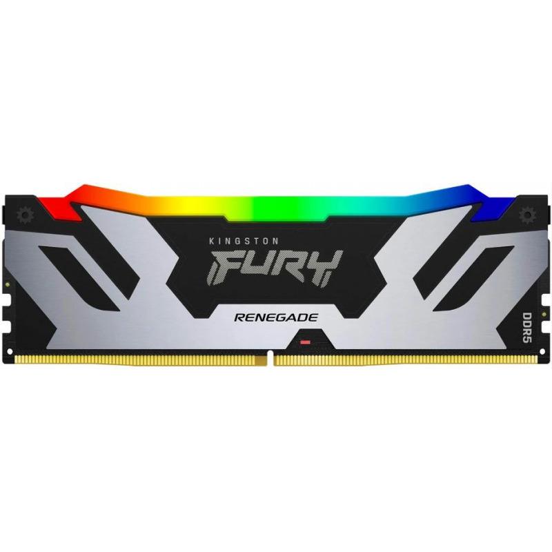 Memorie DDR Kingston DDR5 16GB frecventa 6400 Mhz, 1 modul, radiator, iluminare RGB, latenta CL32, "KF564C32RSA-16"