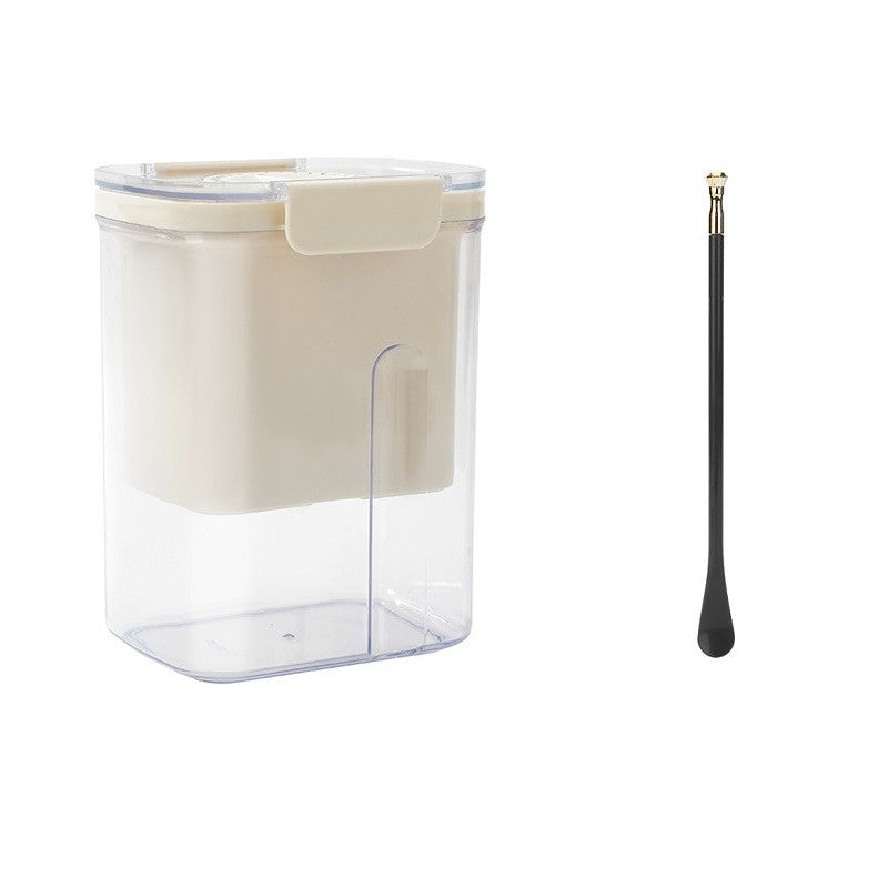 Kit Presa Pentru Branza, Filtru de Iaurt, Strecuratoare de Iaurt Grecesc, Filtru de lapte, 18x9.7x13 cm, Lingura Neagra 20x1.6 cm, Alb
