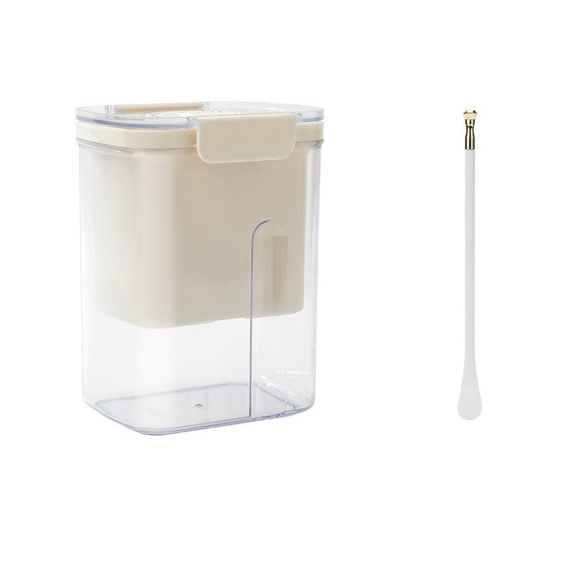 Kit Presa Pentru Branza, Filtru de Iaurt, Strecuratoare de Iaurt Grecesc, Filtru de lapte, 18x9.7x13 cm, Lingura Alba 20x1.6 cm, Alb