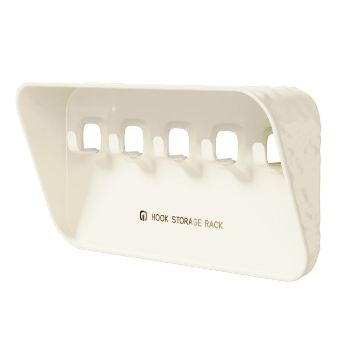 Raft de Depozitare cu Carlig, Pentru Chei, Bijuterii, 20.3 x 4.6 x 10.3 cm, Alb