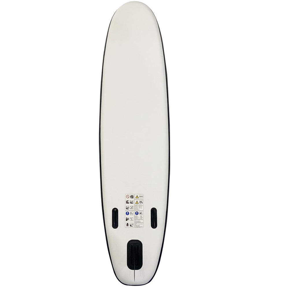 Placa Stand up paddle SUP gonflabila cu vasla, pompa si accesorii, 320x80x19 cm, 150 kg, gri