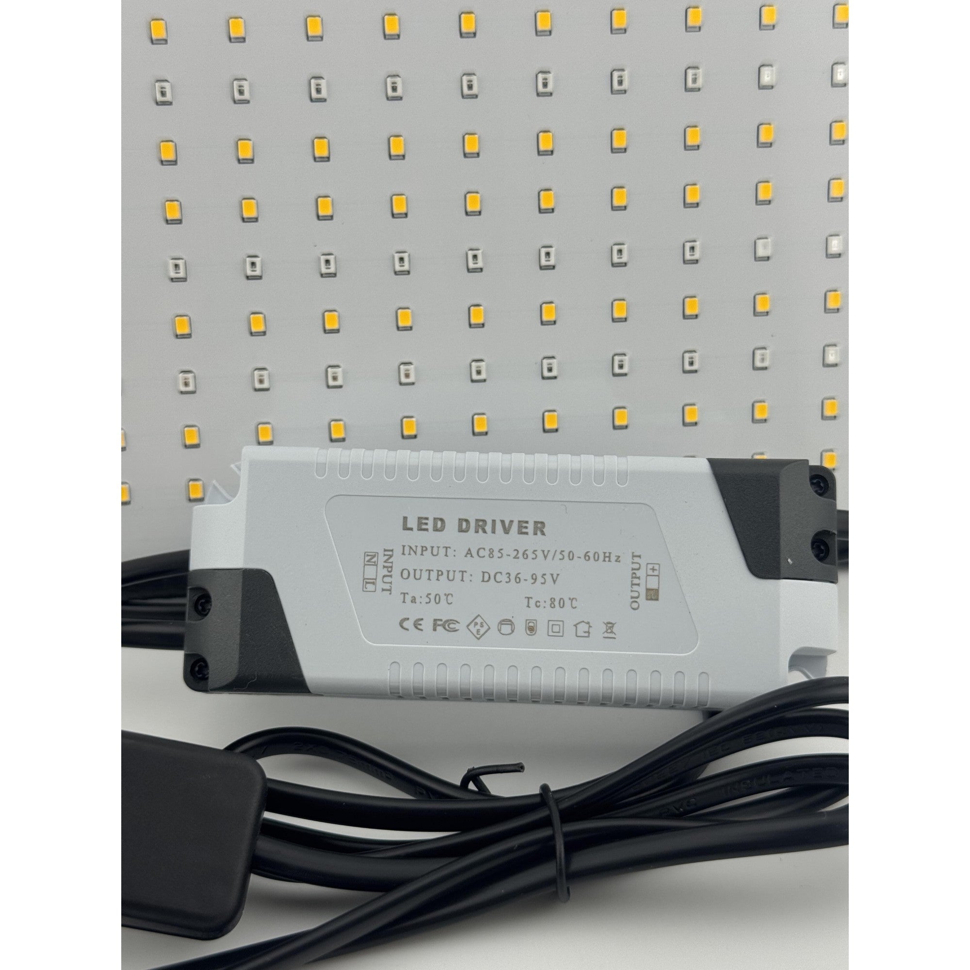 Lampa Crestere Plante, Model Keel Edge, 500 LED, 85-265 V, 45 W, Spectru Alb Cald, Rosu si Albastru, 30 x 30 cm, Negru