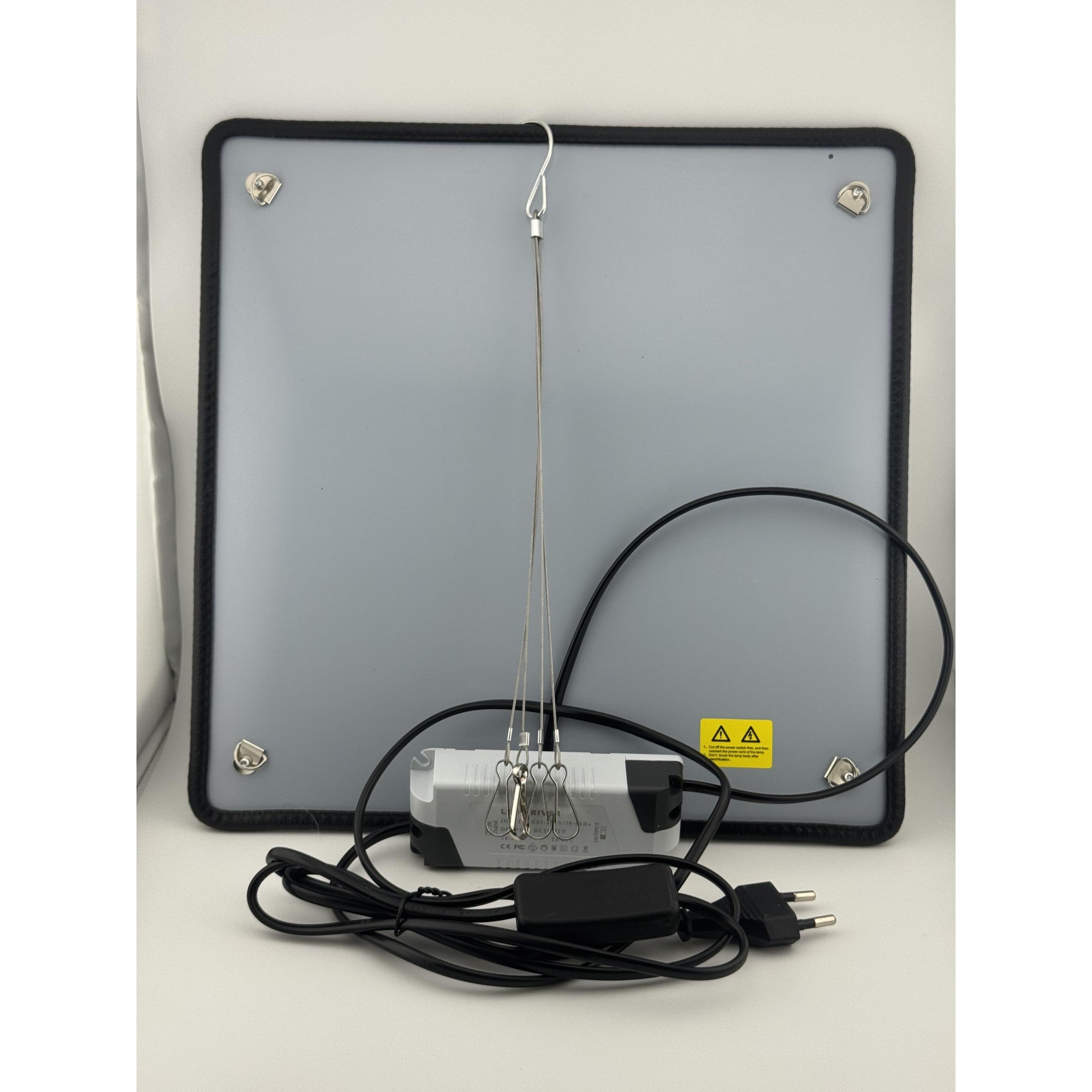 Lampa Crestere Plante, Model Keel Edge, 500 LED, 85-265 V, 45 W, Spectru Alb Cald, Rosu si Albastru, 30 x 30 cm, Negru