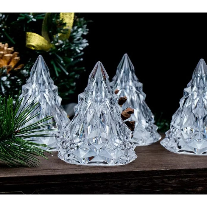 Lampa de Veghe, Model IceBerg, cu Baterii, Lumina Rece, Transparent, 6.5x8 cm