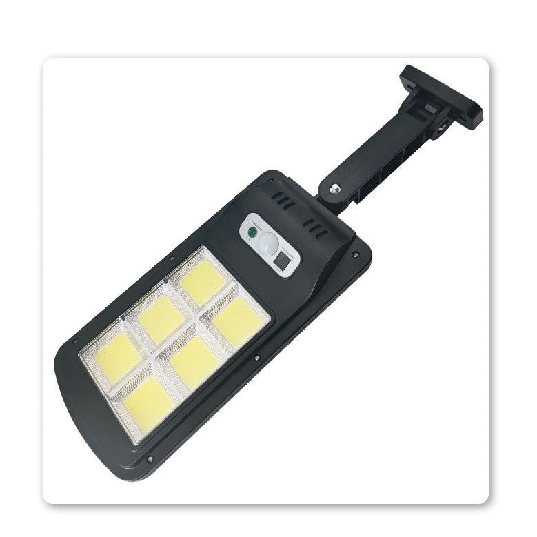 Lampa Solara De Exterior LED, 36 cm x 11.5 cm, 2880 Lumeni 120 COB LED 24 W - echivalent 192 W bec incadescent, IP65, Senzor de Miscare, Senzor de Lumina, 6 Grile, Alb Rece