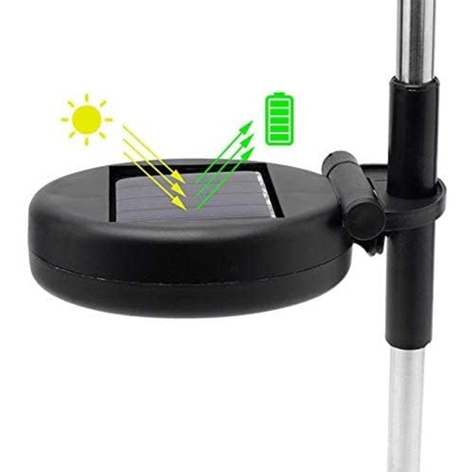 Lampa Solara, Decor Gradina, Model Fireworks/Artificii, din Sarma de Cupru, 120 LED-uri, 55W, 90 cm, Alb Rece